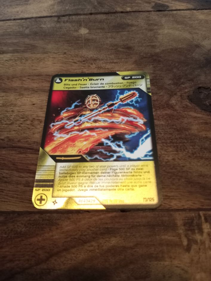 LEGO Ninjago Flash'n'Burn Single Card # 73 of 125 Masters of Spinjitzu Deck 2