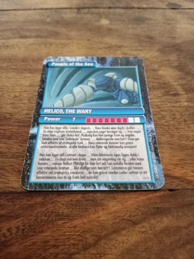 Gormiti Helico the Wary Card