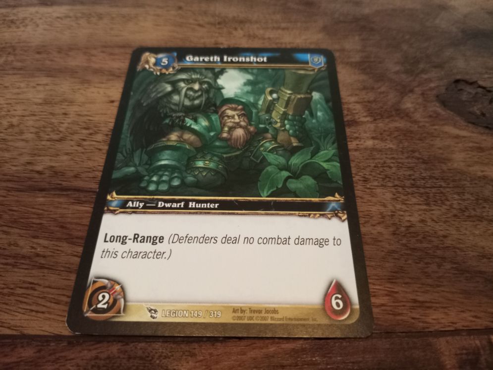 World of Warcraft Gareth Ironshot Outland Trading Card