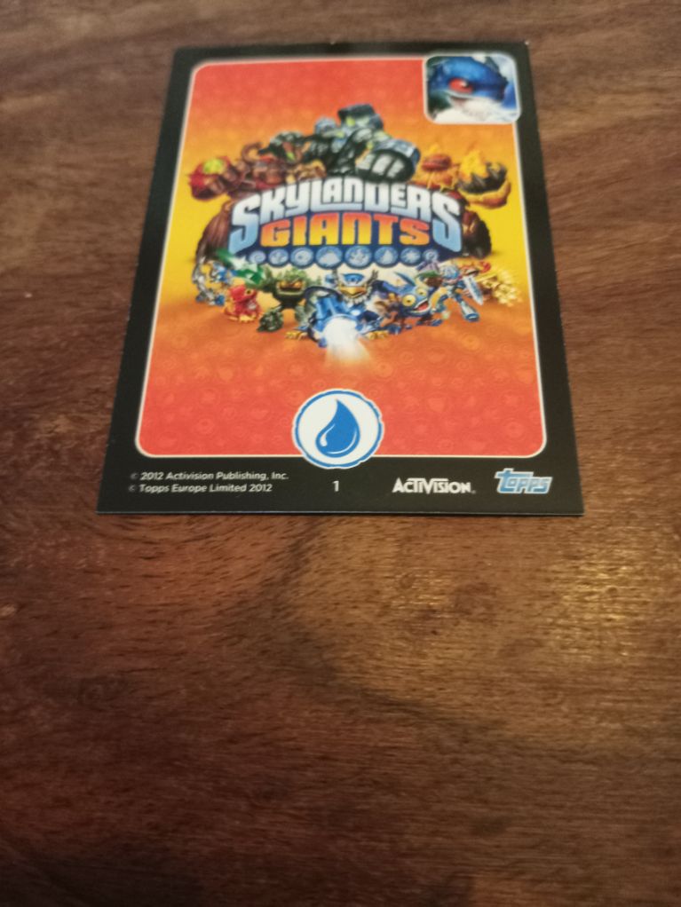 Skylanders Zap 1 Topps Trading Cards
