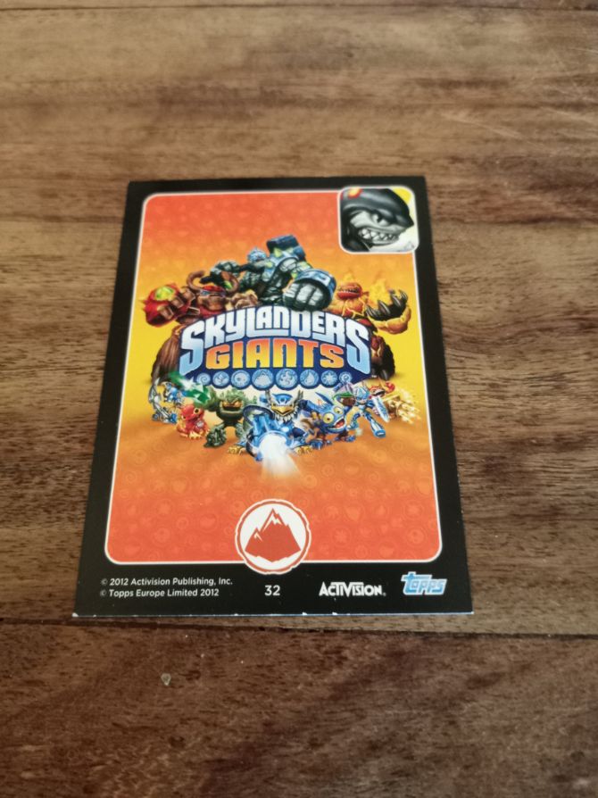 Skylanders Terrafin 32 Topps Trading Cards