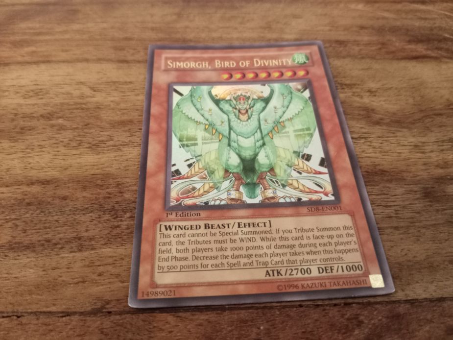 Yu-Gi-Oh! Simorgh, Bird of Divinity SD8-EN001 – AllRoleplaying.com