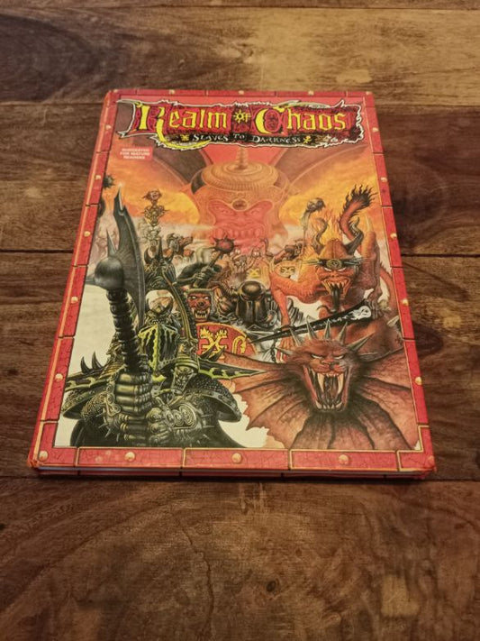 Warhammer Realm Of Chaos Slaves of Darkness Hardback Games Workshop 1988