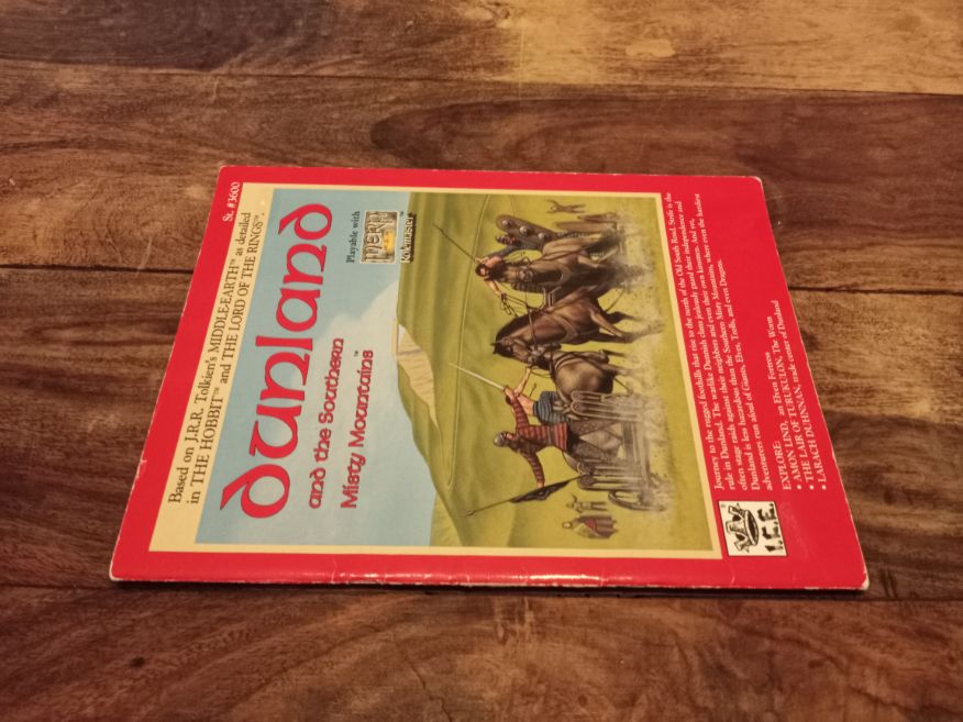 MERP Dunland ICE 3600 With Maps Lord of the Rings I.C.E. 1987