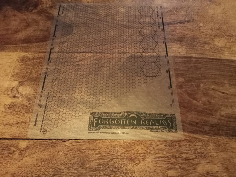 Forgotten Realms Hex overlays - Campaign Set Box TSR 1987