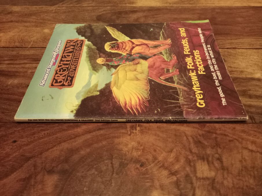 Greyhawk Adventures Folk, Feuds, and Fractions AD&D TSR