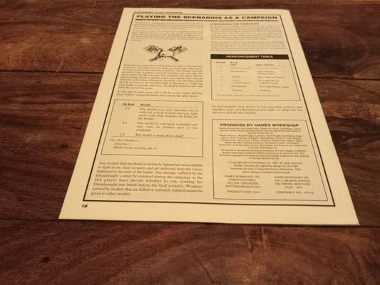 Warhammer 40k Battle for Armageddon Scenarios Games Workshop 1993