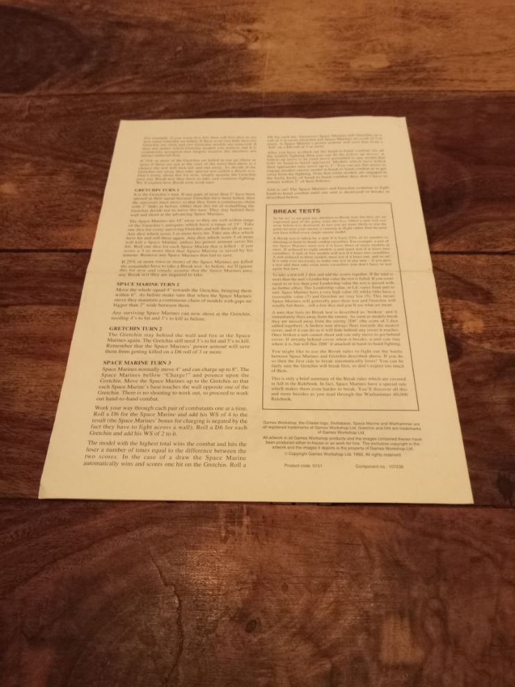 Warhammer 40K How to Play Warhammer 40,000 2nd Edition Games Workshop