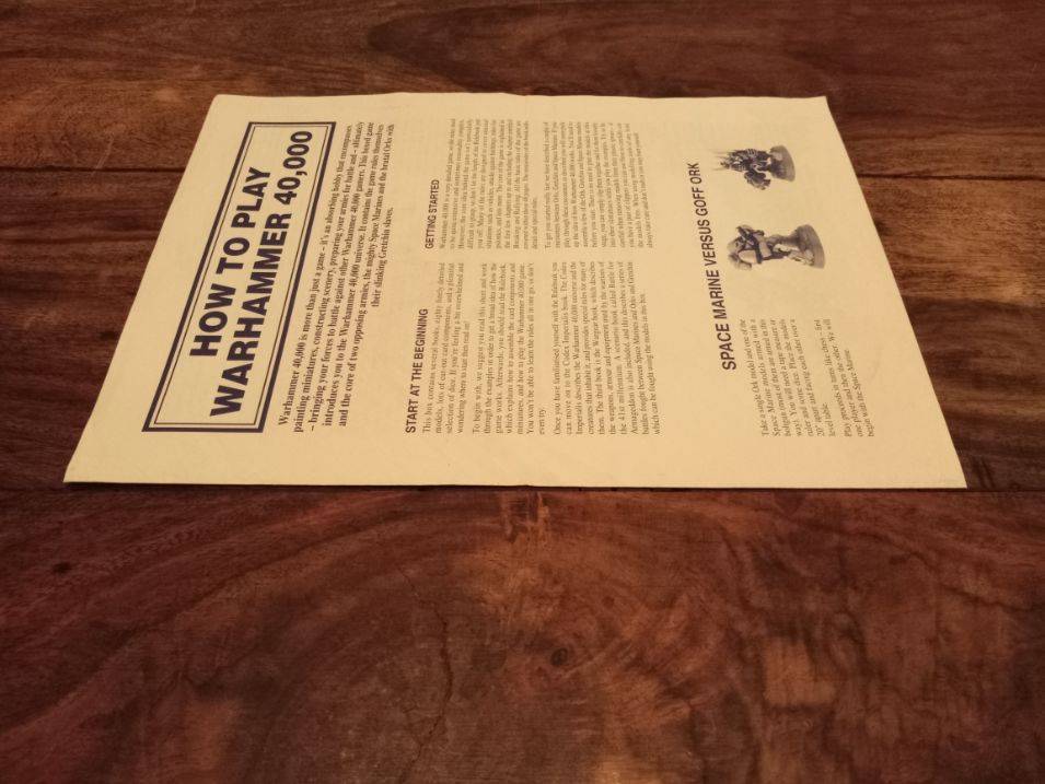 Warhammer 40K How to Play Warhammer 40,000 2nd Edition Games Workshop