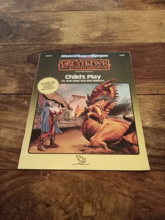 Greyhawk Child's Play WG10 AD&D 2nd Ed TSR 1989