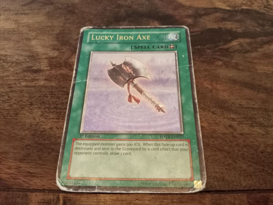 Yu-Gi-Oh! Lucky Iron Axe Holo FOTB-EN037