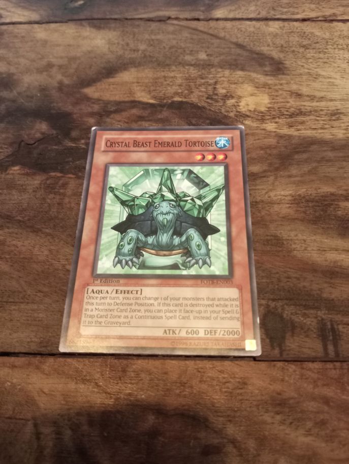 Yu-Gi-Oh! Crystal Beast Emerald Tortoise FOTB-EN003