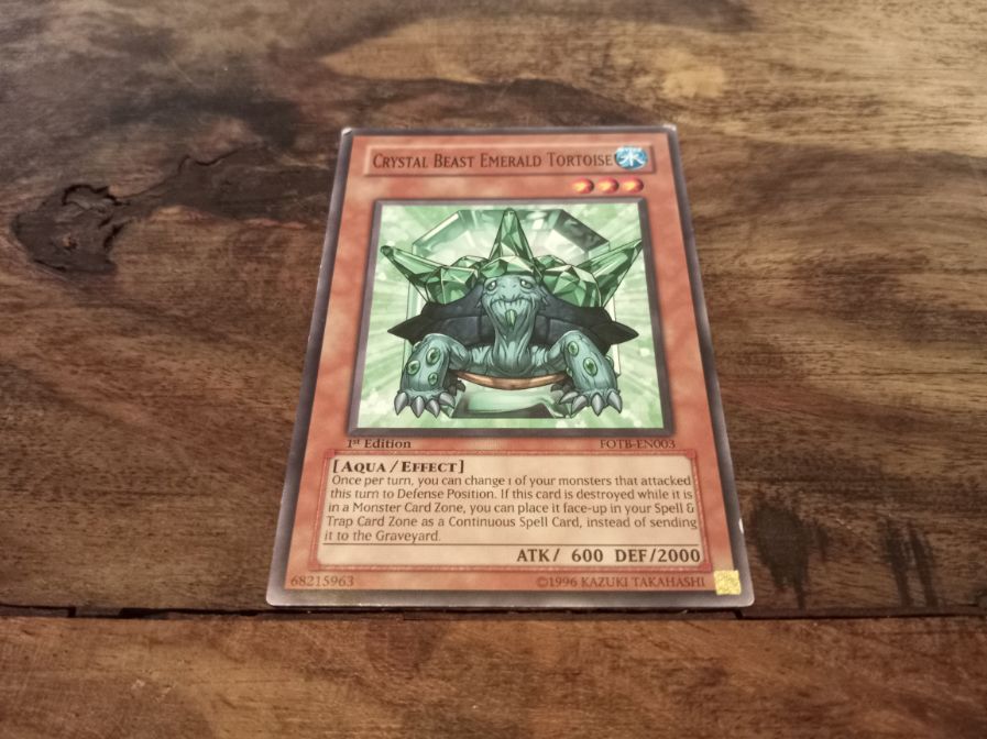Yu-Gi-Oh! Crystal Beast Emerald Tortoise FOTB-EN003