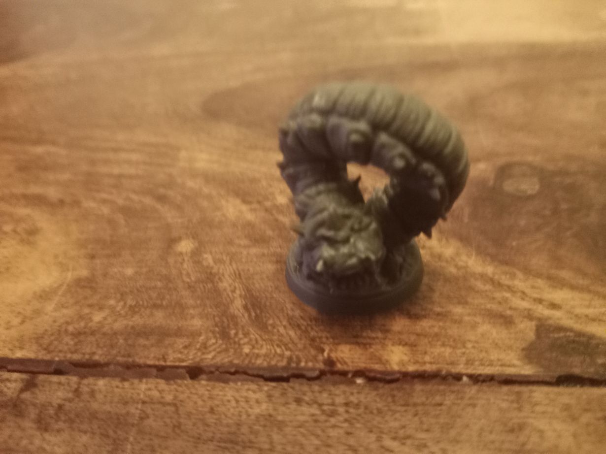 Giant Worm Warrior Blacklist Fantasy Altar Quest Miniature G184