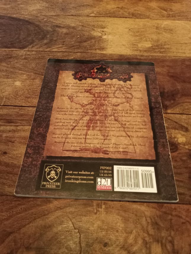 Shadow of the Exile Tha Witchfire Trilogy #2 Iron Kingdoms Privateer Press 2001