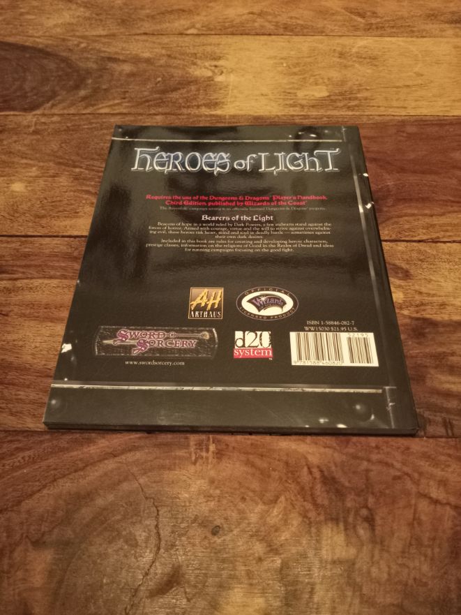 Sword & Sorcery Heroes of Light Ravenloft d20 2002
