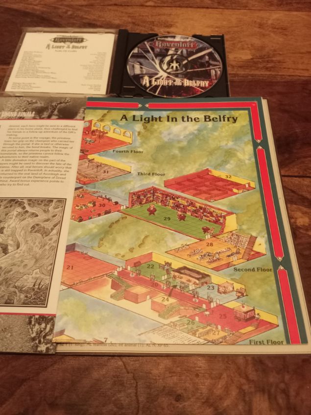 Ravenloft A Light In The Belfry With CD and Map Dungeons and Dragons