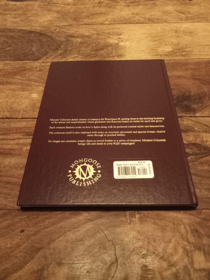 RuneQuest II Monster Coliseum Mongoose Publishing 2010