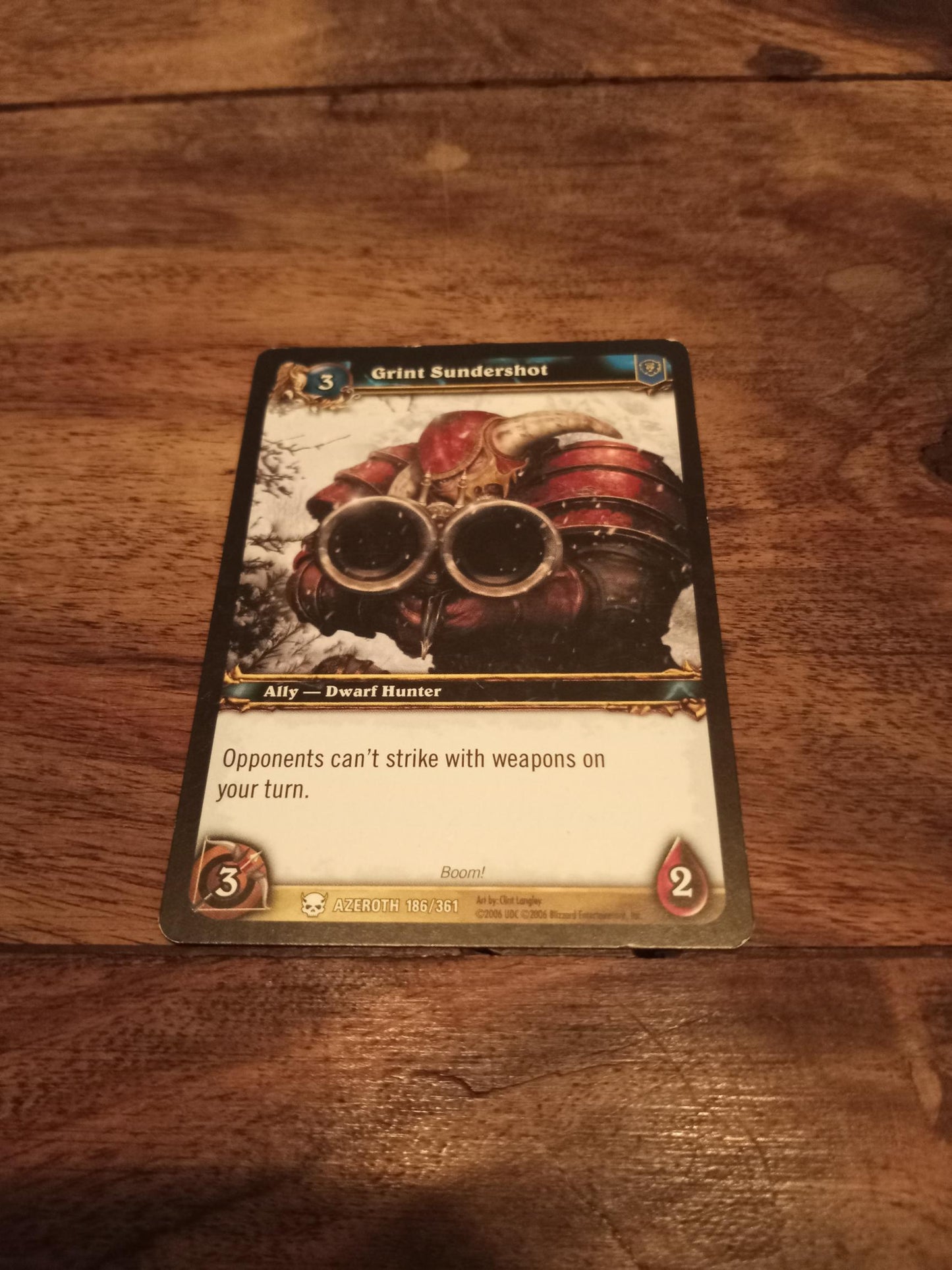 World of Warcraft Grint Sundershot Azeroth Trading Card