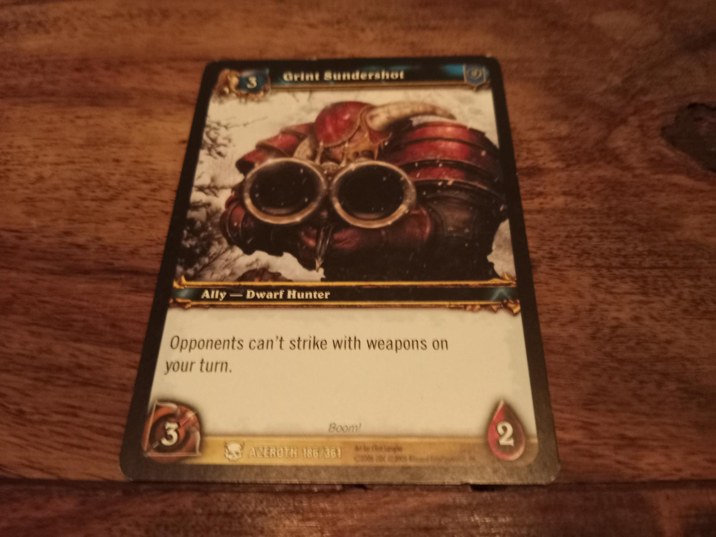 World of Warcraft Grint Sundershot Azeroth Trading Card