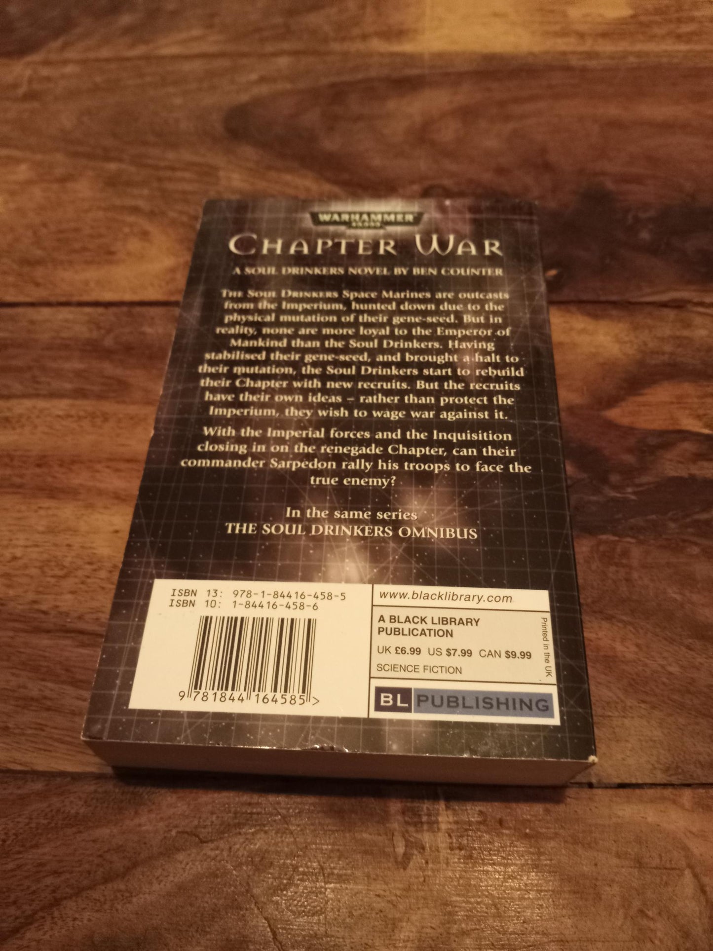 Chapter War Soul Drinkers #4 Warhammer 40,000 Black Library 2007