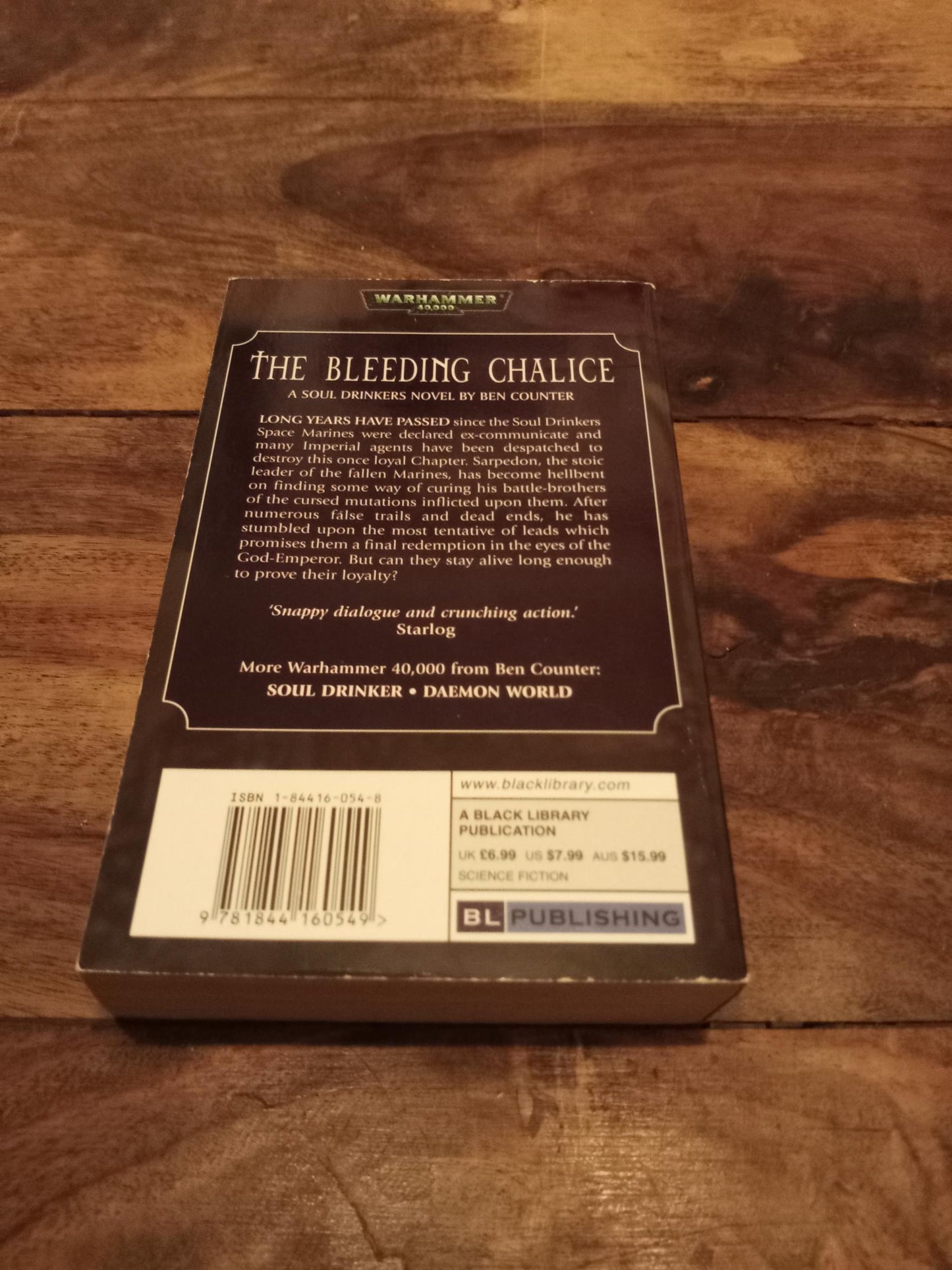 The Bleeding Chalice Soul Drinkers #2 Warhammer 40,000 Black Library 2003