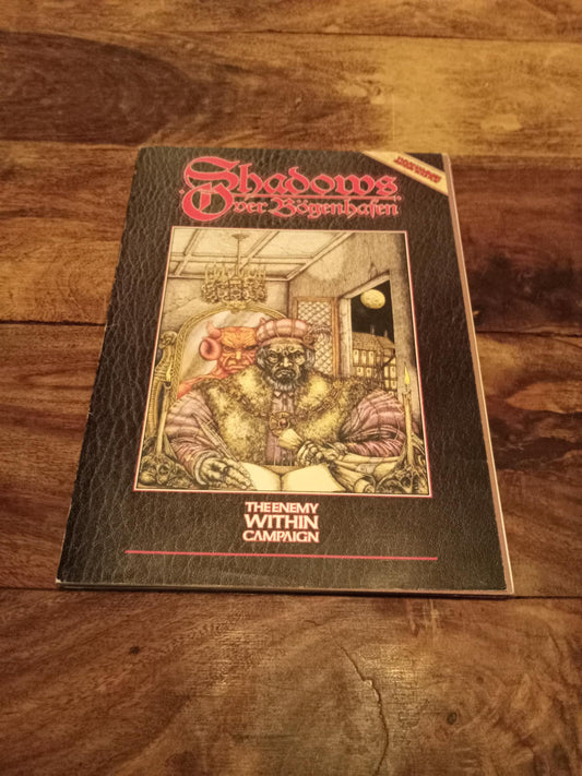 Shadows Over Bogenhafen With Map Warhammer Fantasy Roleplay 1987