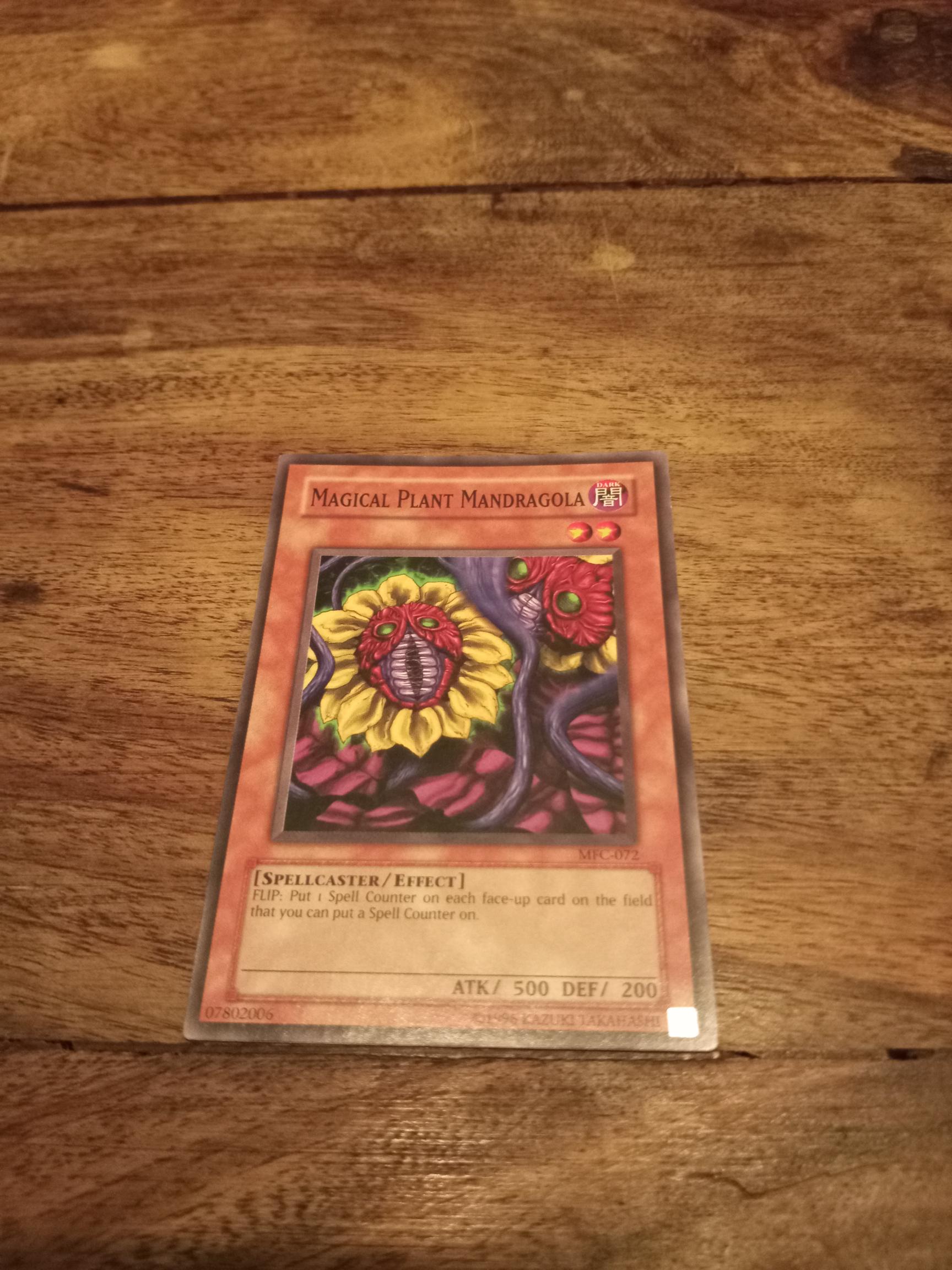Yu-Gi-Oh! Magical Plant Mandragola MFC-072 –