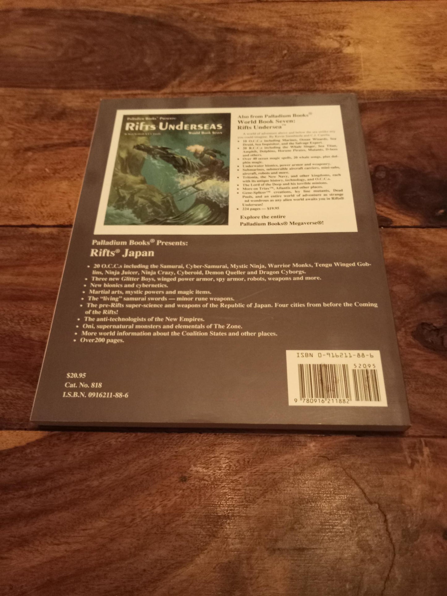 Rifts Japan Rifts World Books #8 Palladium 1995