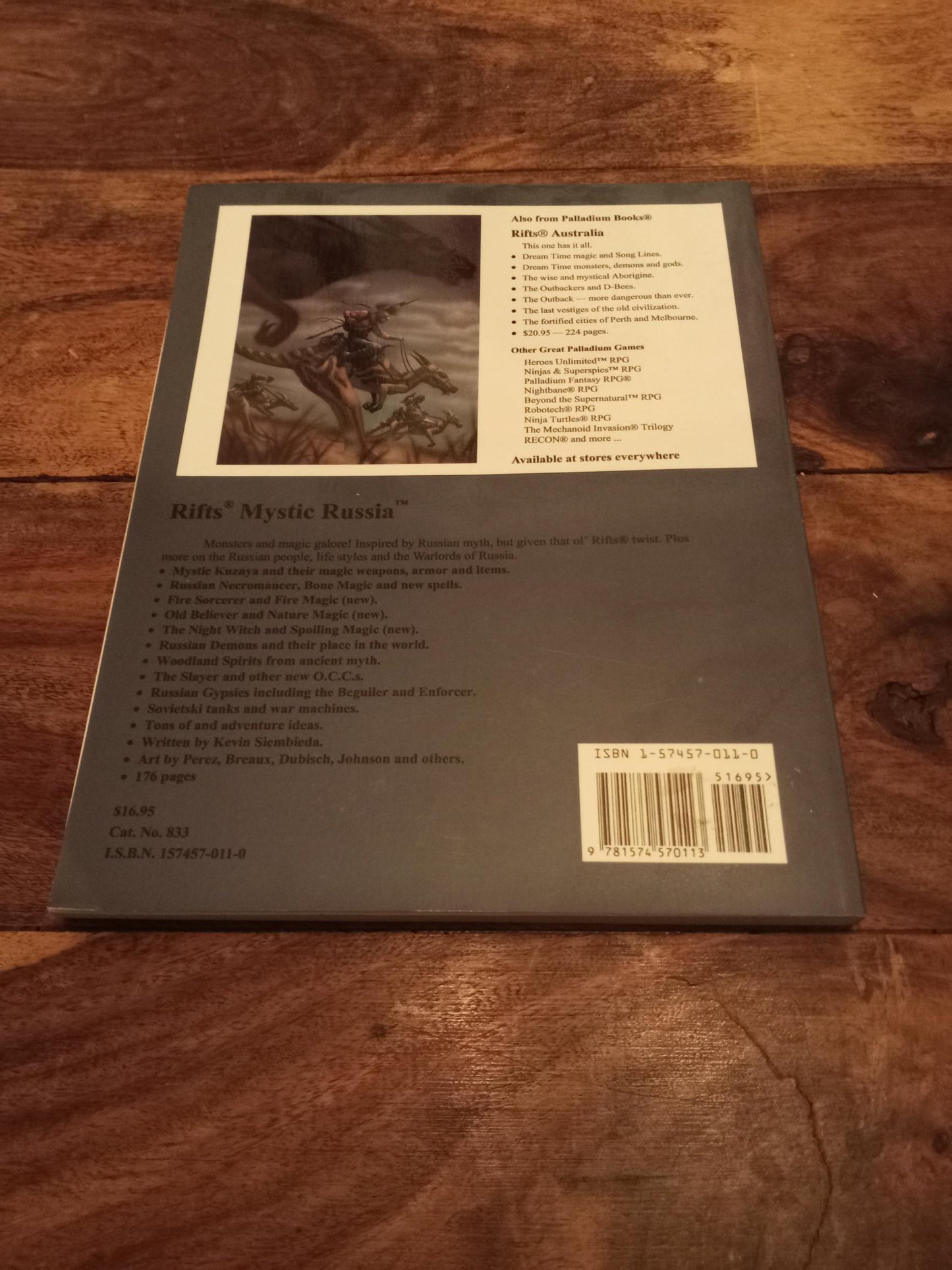 Rifts Mystic Russia Rifts World Books #18 Palladium 1998
