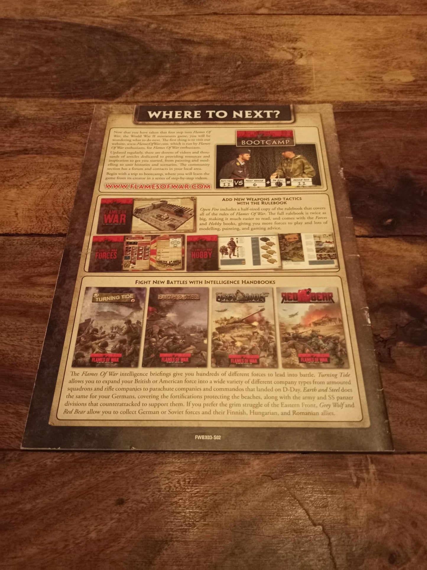 Flames Of War Open Fire Quick Start Guide Book Battlefront Miniatures 2009