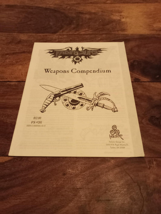 Fading Suns Weapons Compendium Holistic Designs 1996