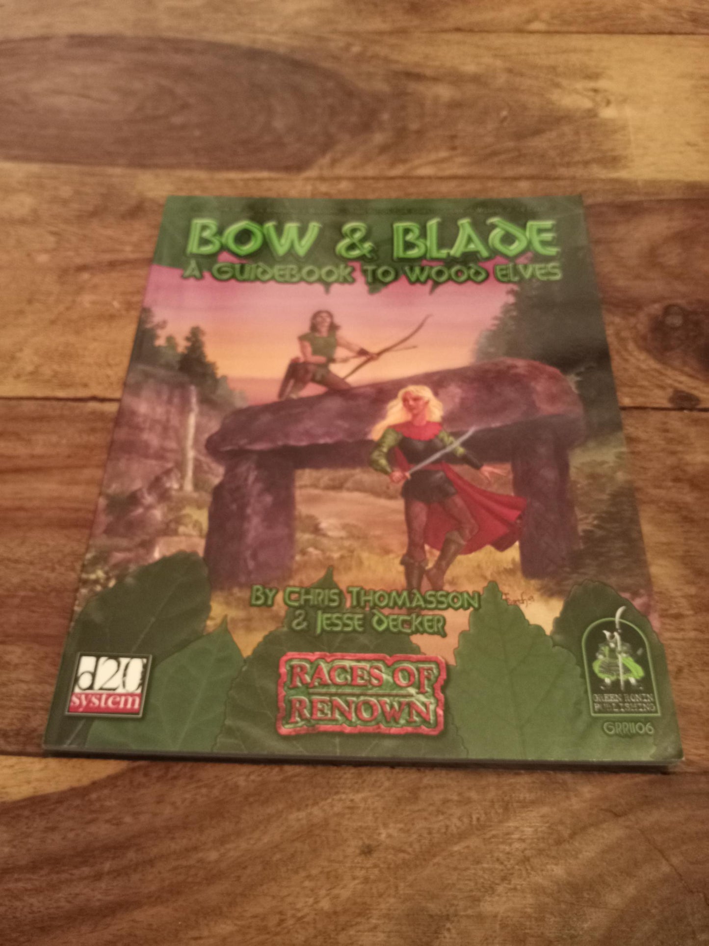 Bow and Blade A Guidebook to Wood Elves d20 Green Ronin Publishing 2005