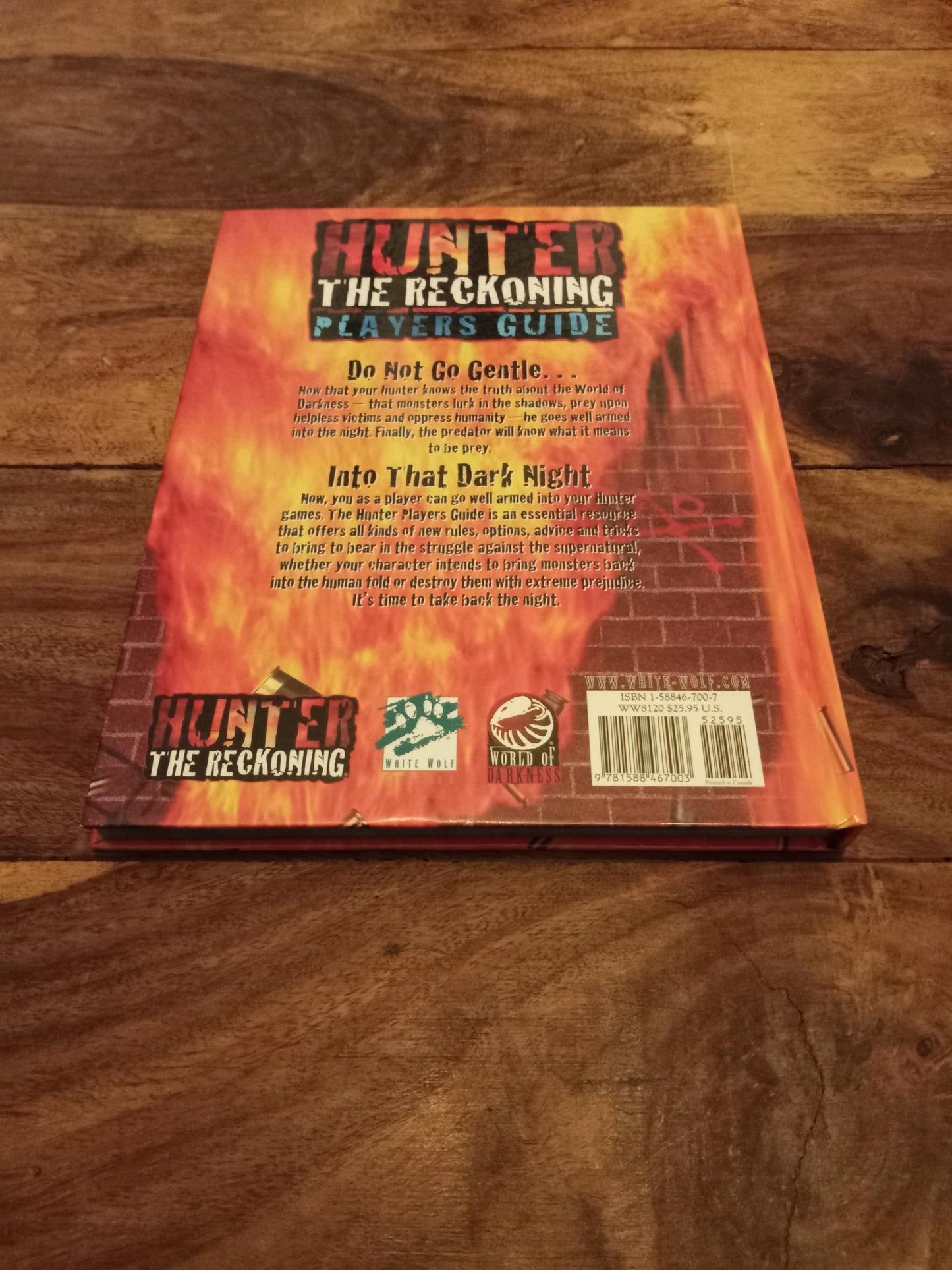 Hunter The Reckoning Player's Guide White Wolf 2001