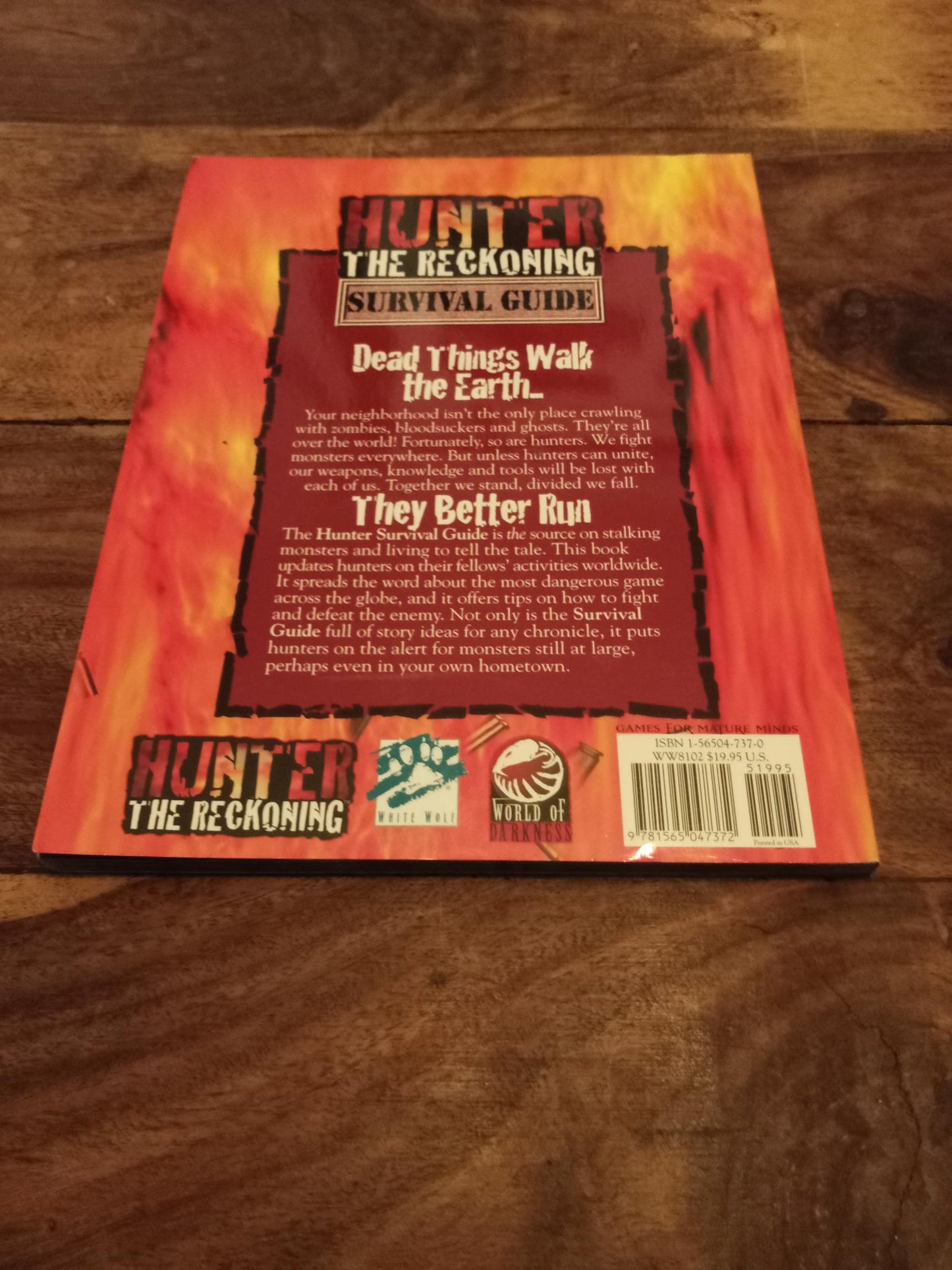 Hunter The Reckoning Survival Guide White Wolf 1999