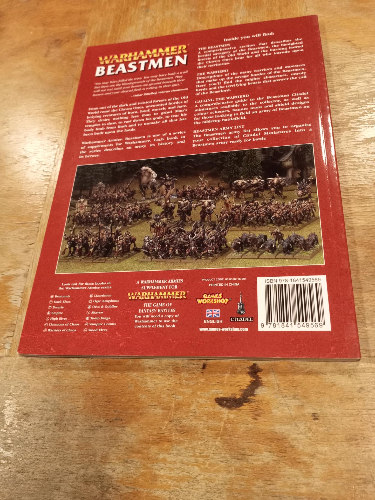 Warhammer Armies Beastmen 7Th Ed Games Workshop 2009
