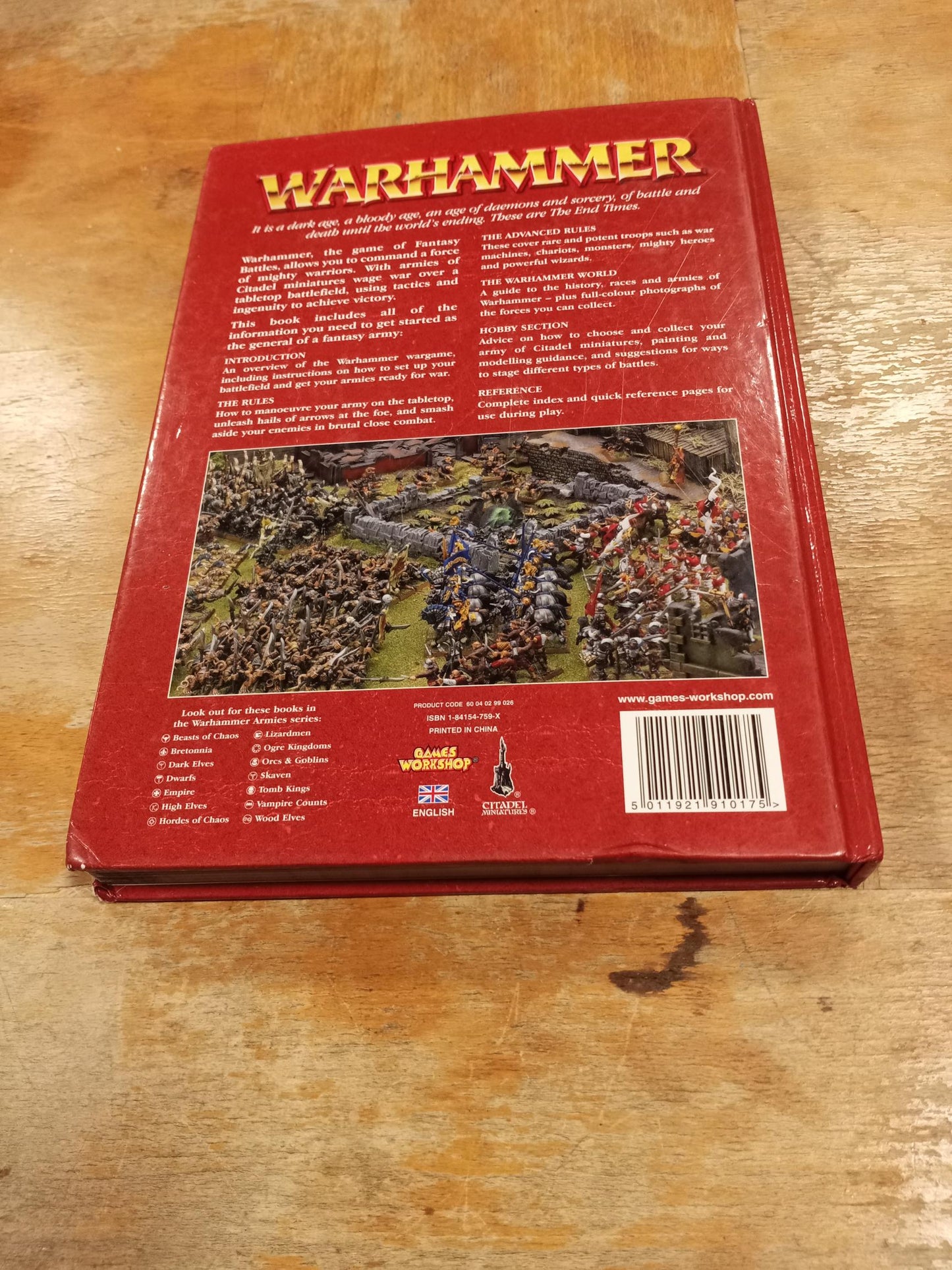 Warhammer The Game of Fantasy Battles 7th Edition Games Workshop 2006