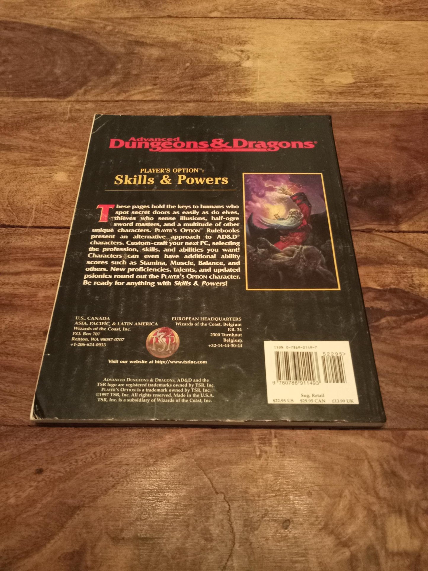AD&D Player's Option Skills & Powers TSR 2154 AD&D 1996