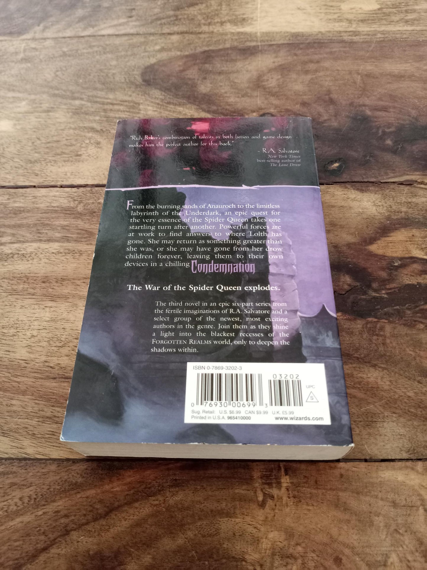 Forgotten Realms Condemnation War of the Spider Queen #3 2003