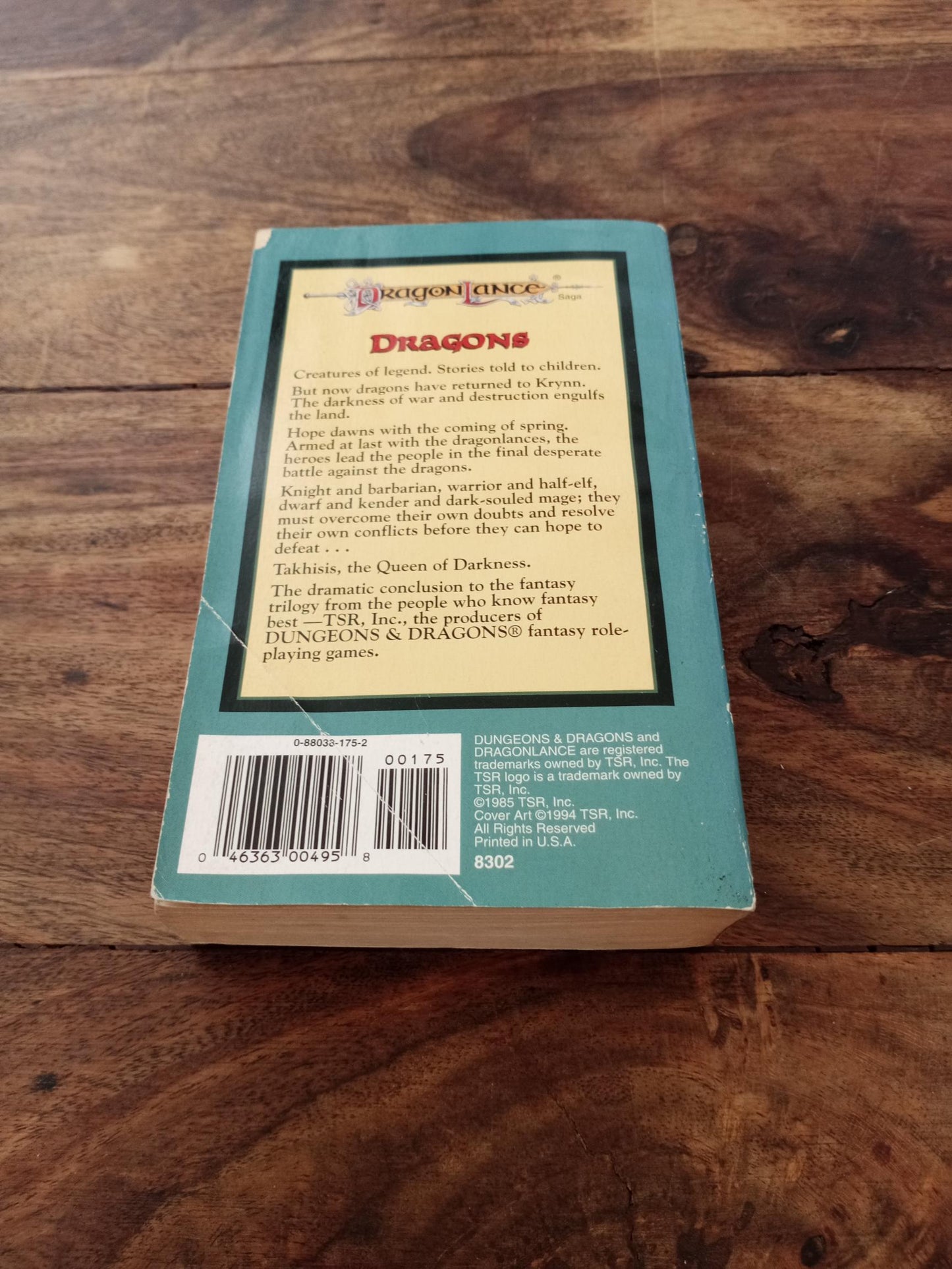 Dragonlance Dragons of Spring Dawning Chronicles #3 Wizards of the Coast 2000