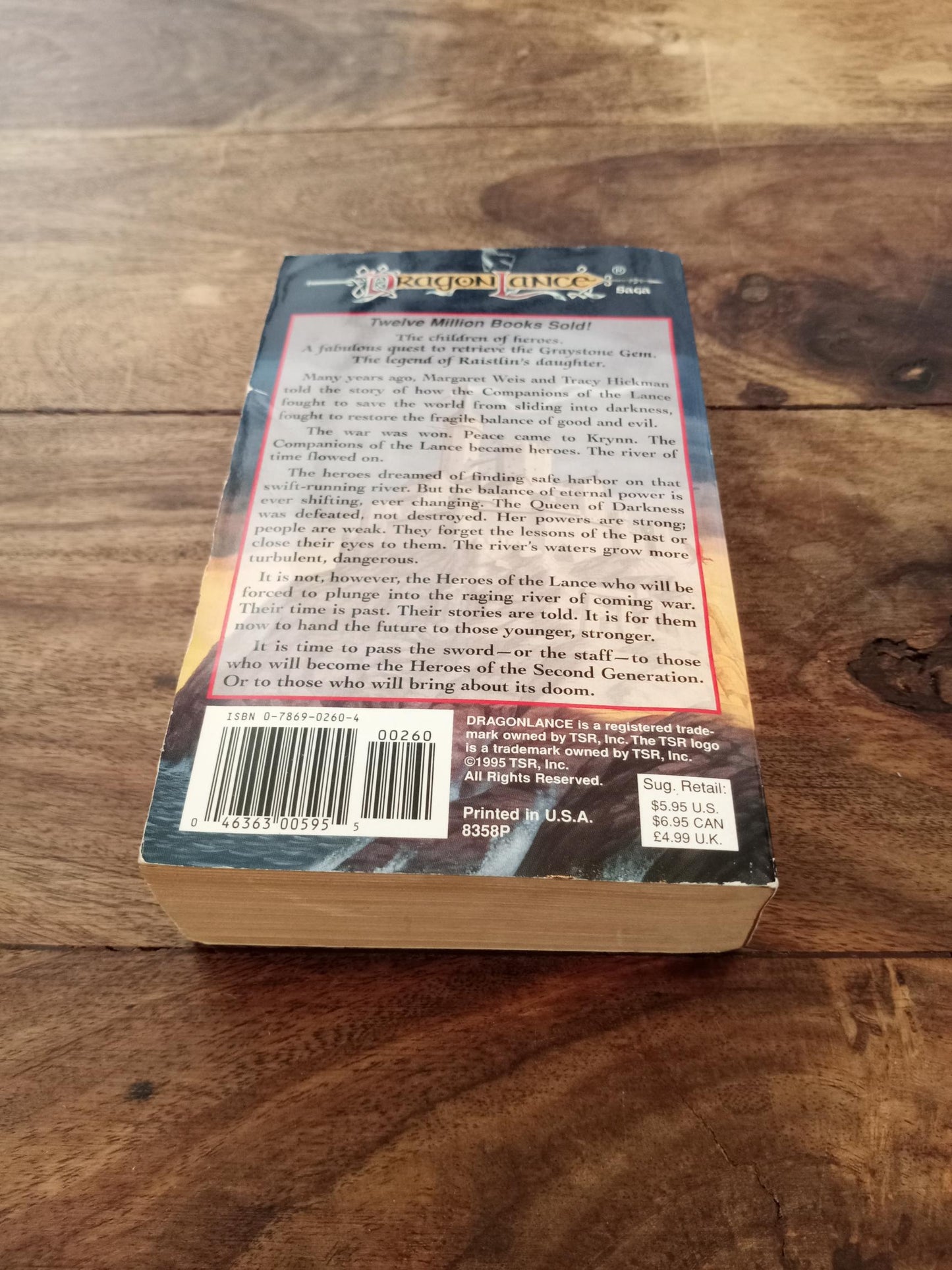 Dragonlance The Second Generation Margaret Weis & Tracy Hickman TSR 1995