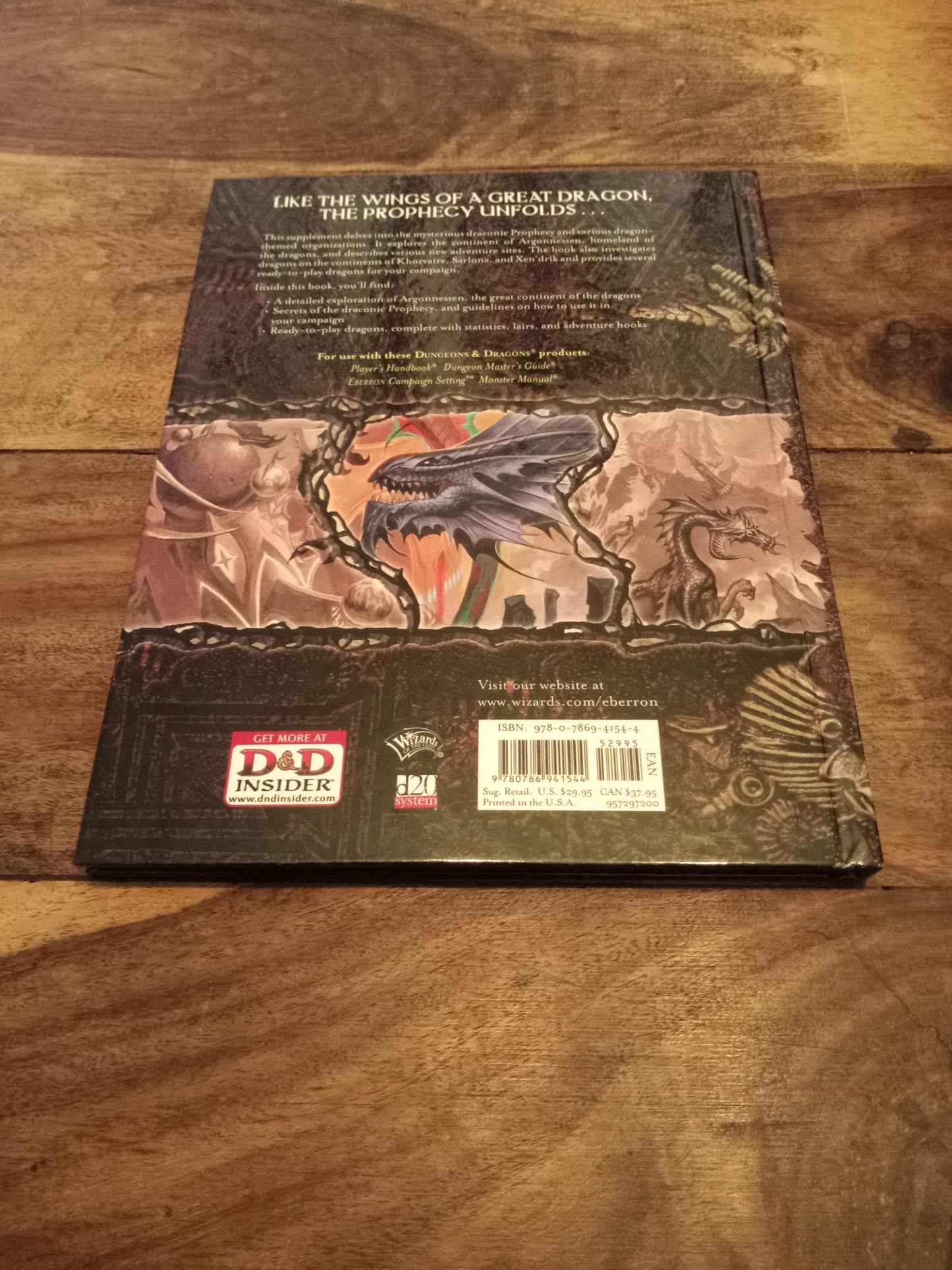 Eberron Dragons of Eberron D&D WOC 9572972 Hardcover 2007
