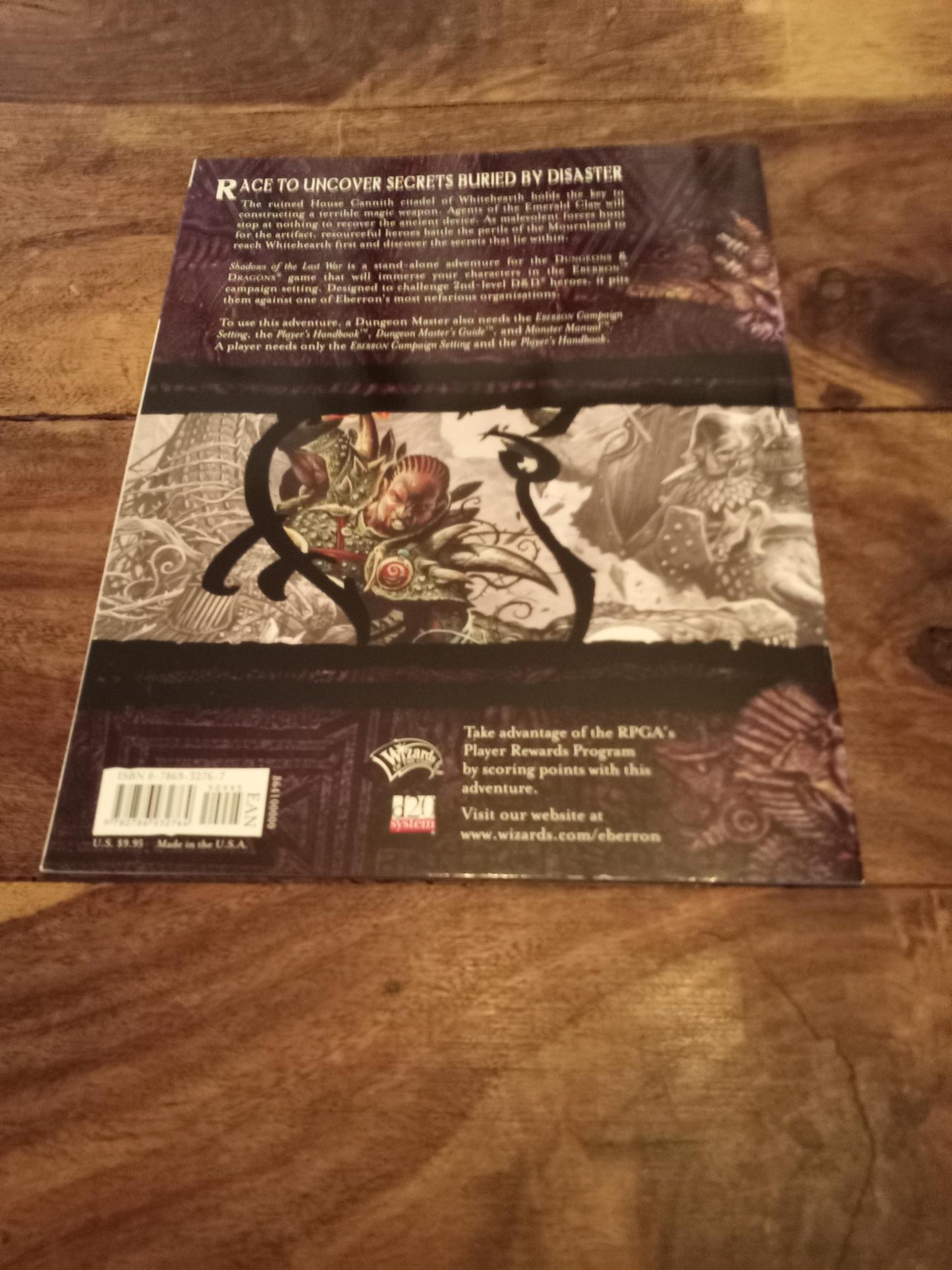 Eberron Shadows Of The Last War D&D Wizards of the Coast Hardcover 2004
