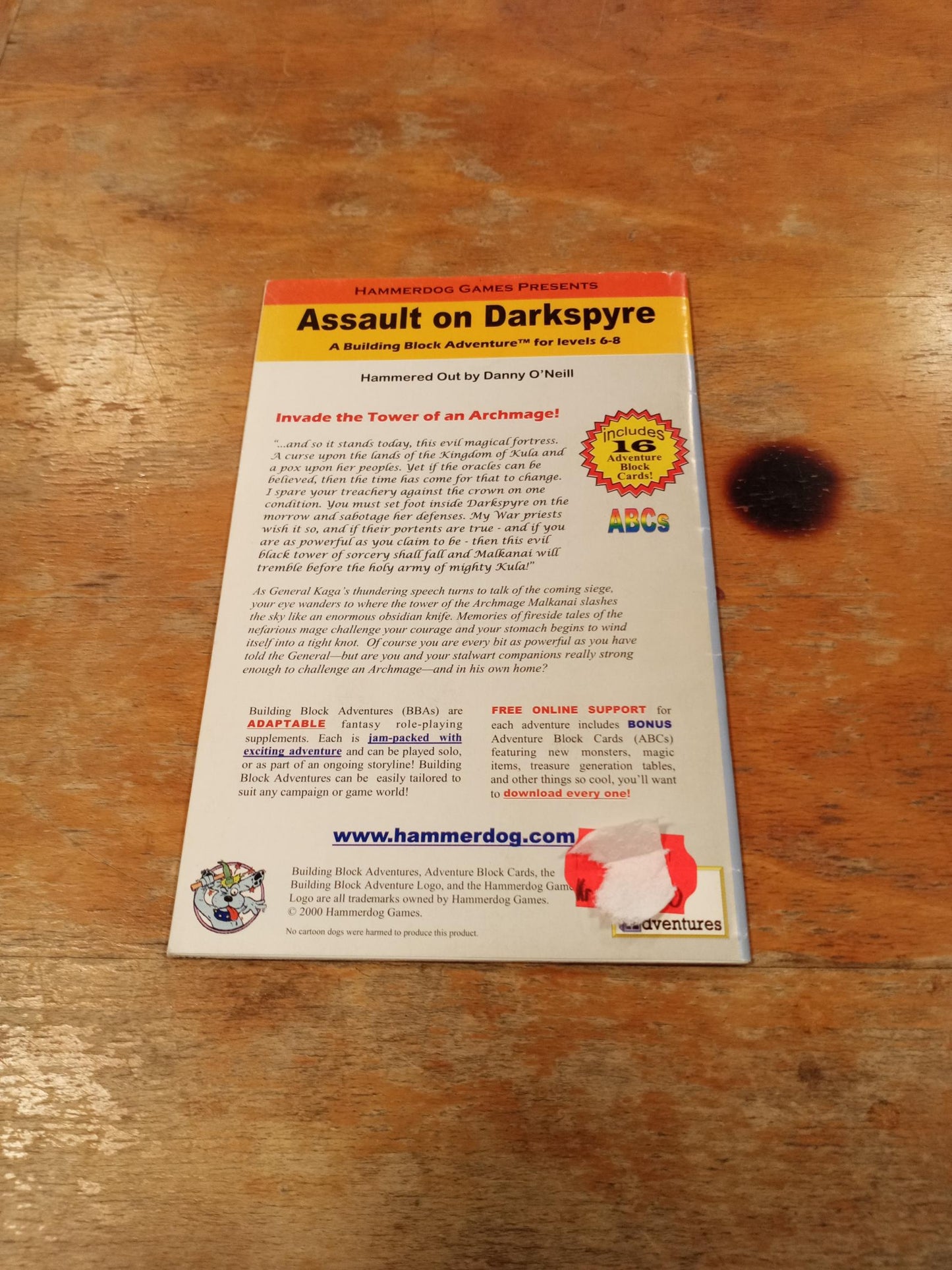 Assault on Darkspyre d20 Hammerdog Games 2001