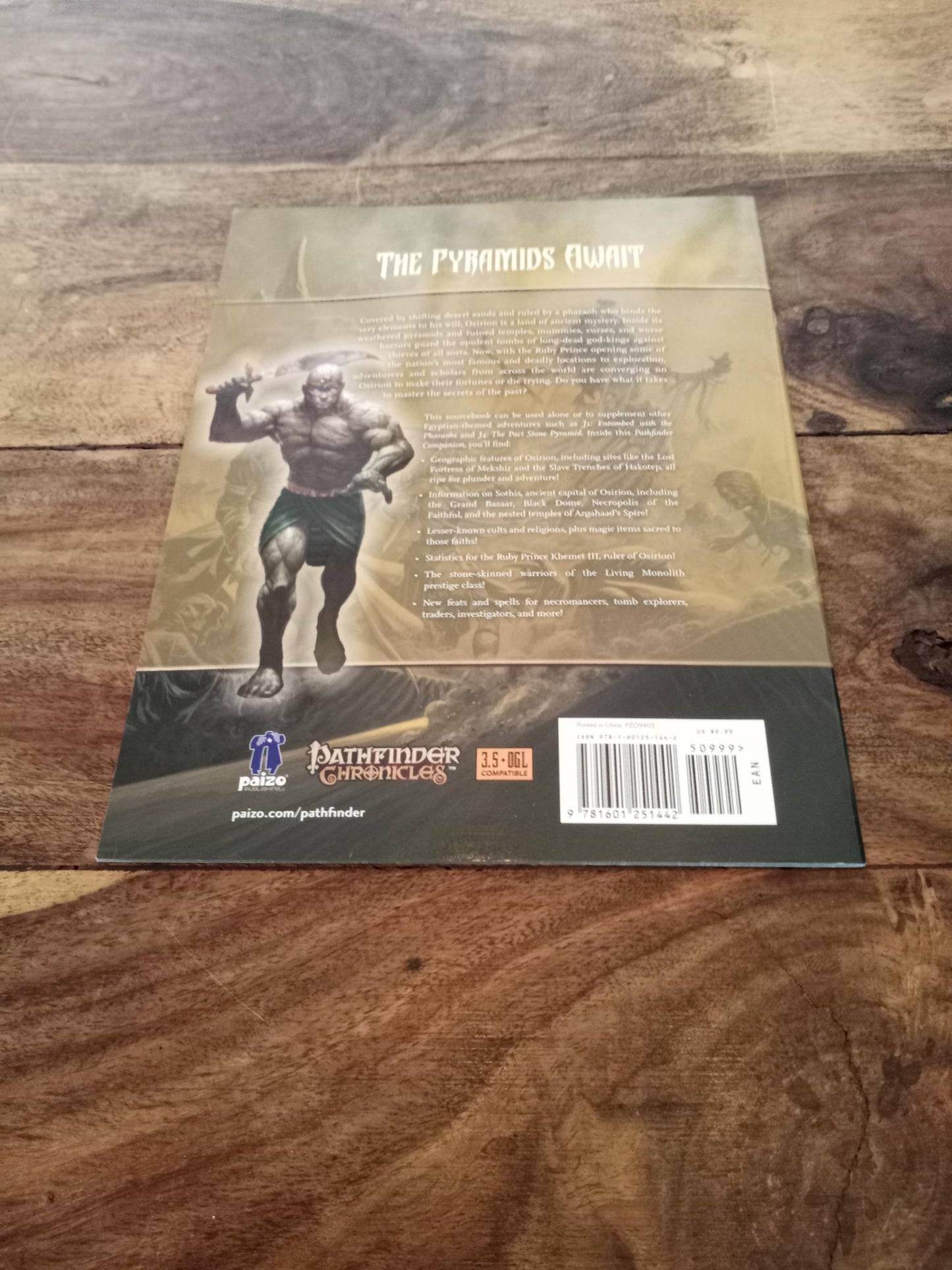 Pathfinder Osirion Land of Pharaohs Paizo Publishing 2009