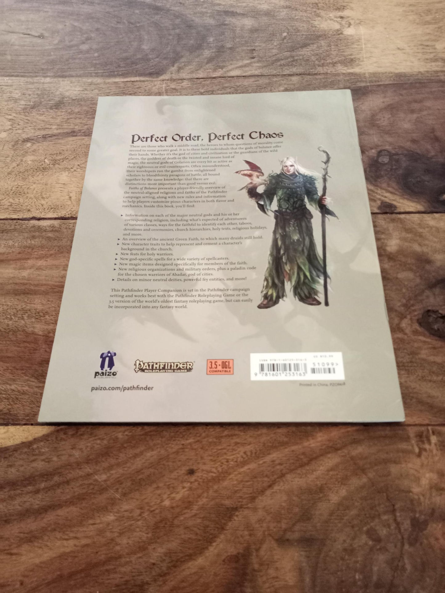 Pathfinder Faiths of Balance Paizo Publishing 2011