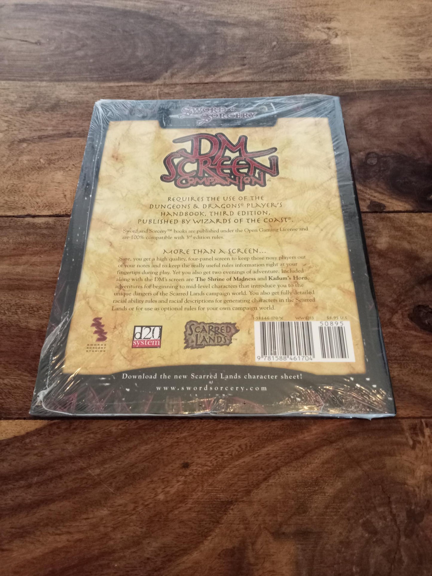 Sword & Sorcery DM Screen and Companion Scarred Lands d20 New/Sealed