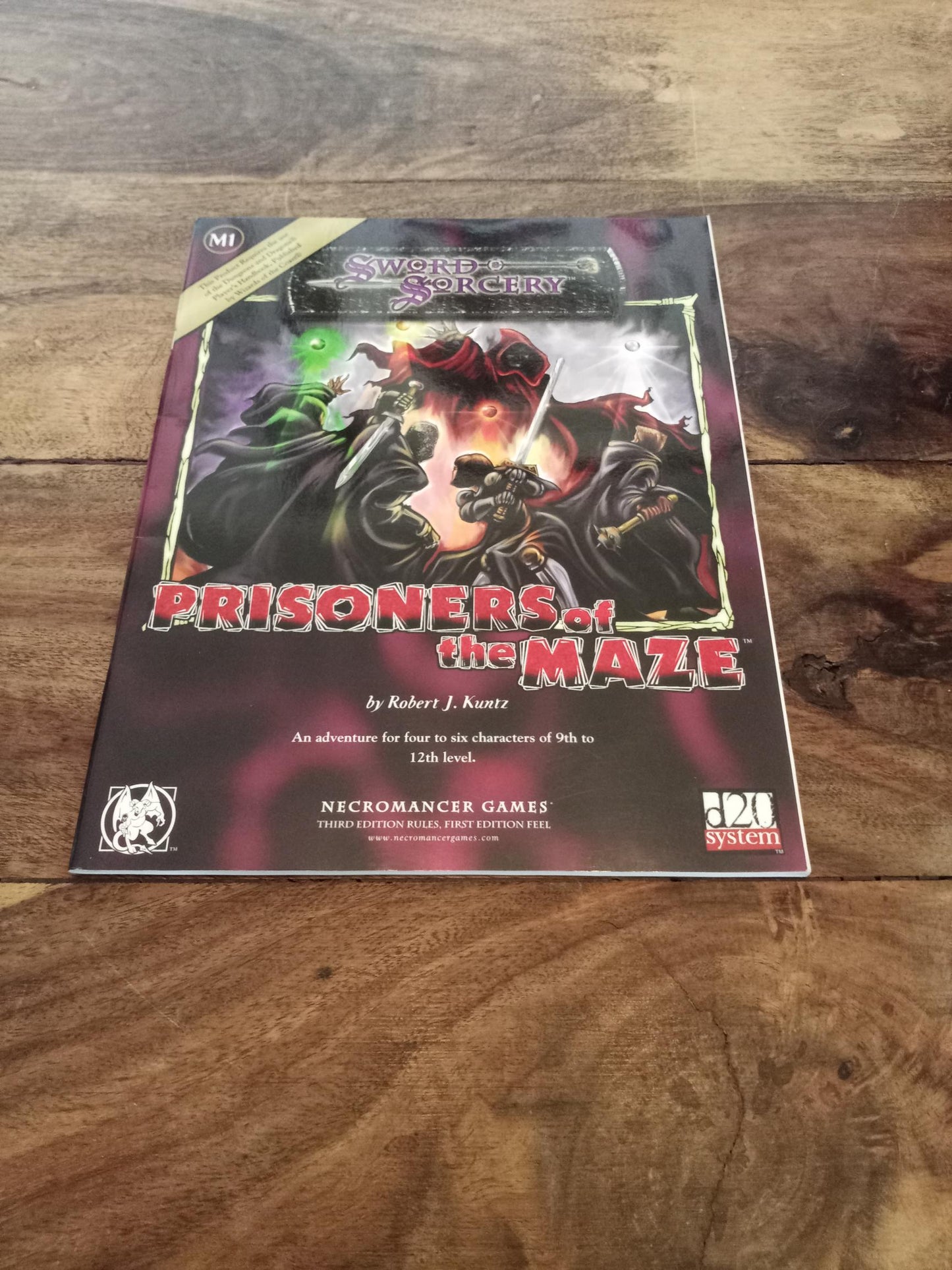 Sword & Sorcery Prisoners of the Maze Maze of Zayene #1 d20 Necromancer Games