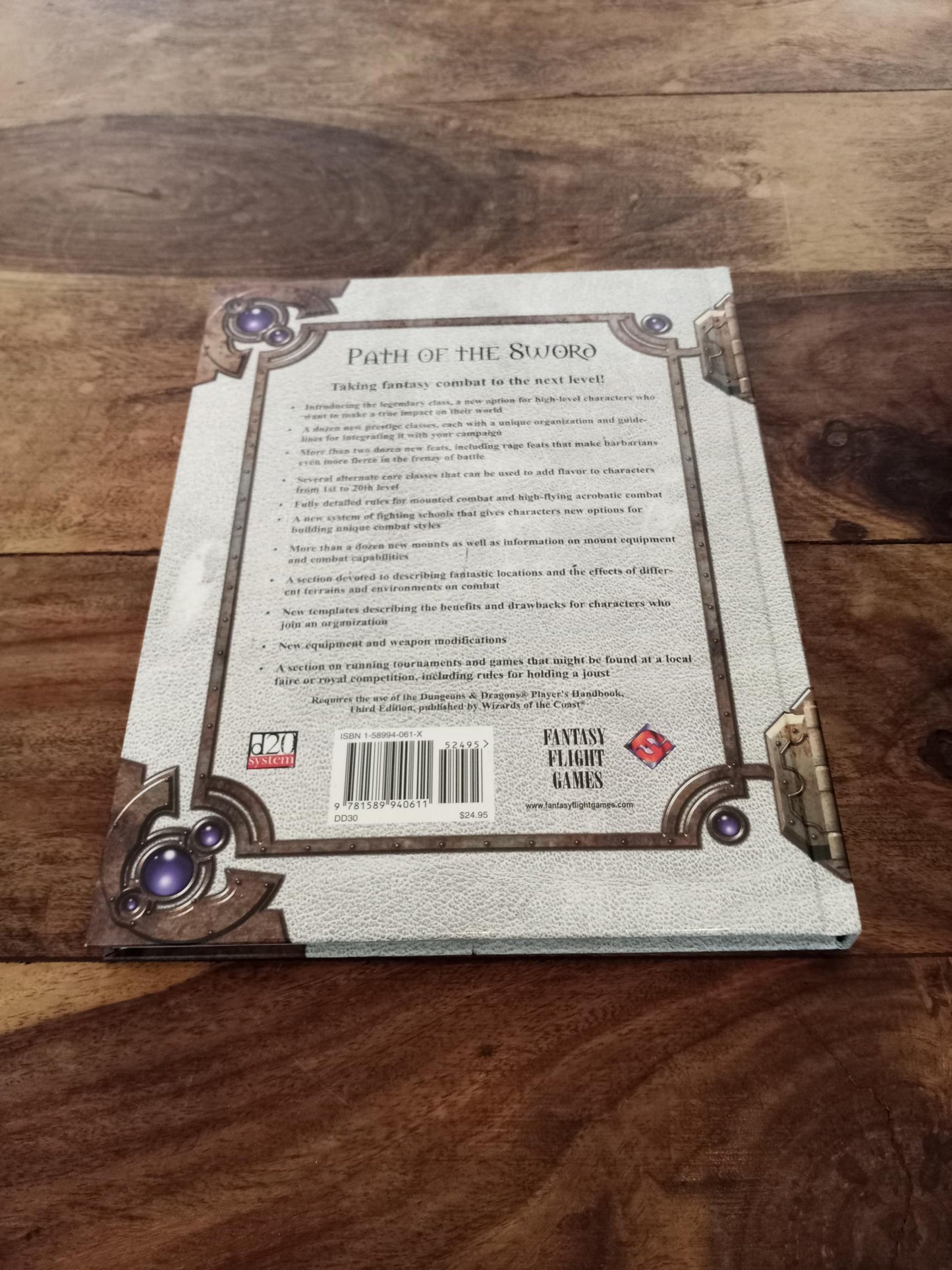 Legends & Lairs Path of the Sword d20 Fantasy Flight Games 2002