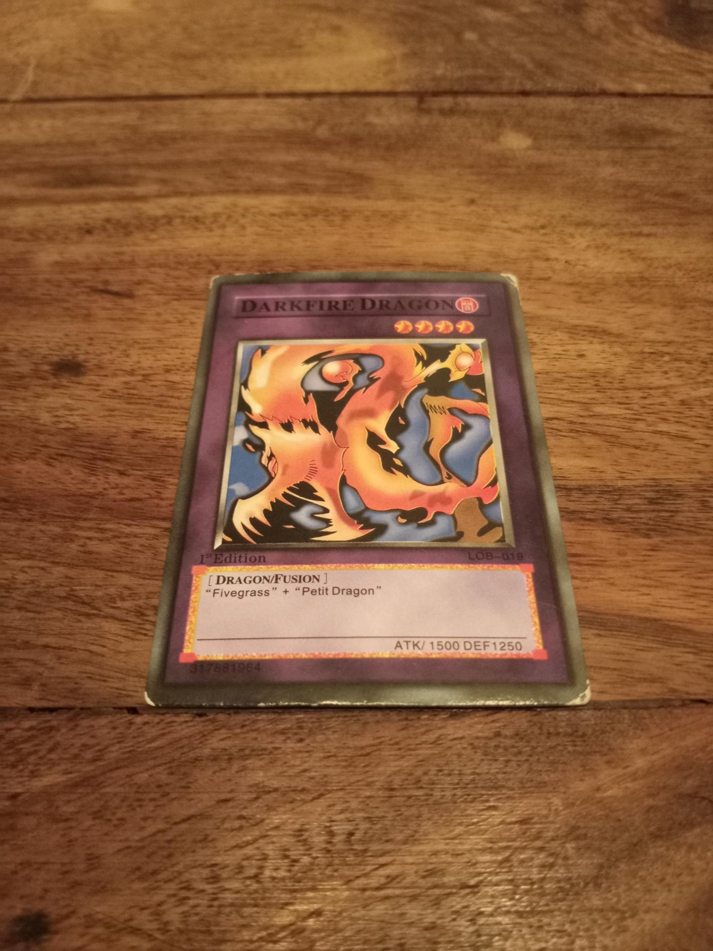Yu-Gi-Oh! Darkfire Dragon LOB-019
